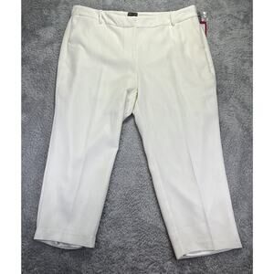 Vince Camuto Wide Leg Pants Women‎ 18W White (Off White) Career Lined NWT READ